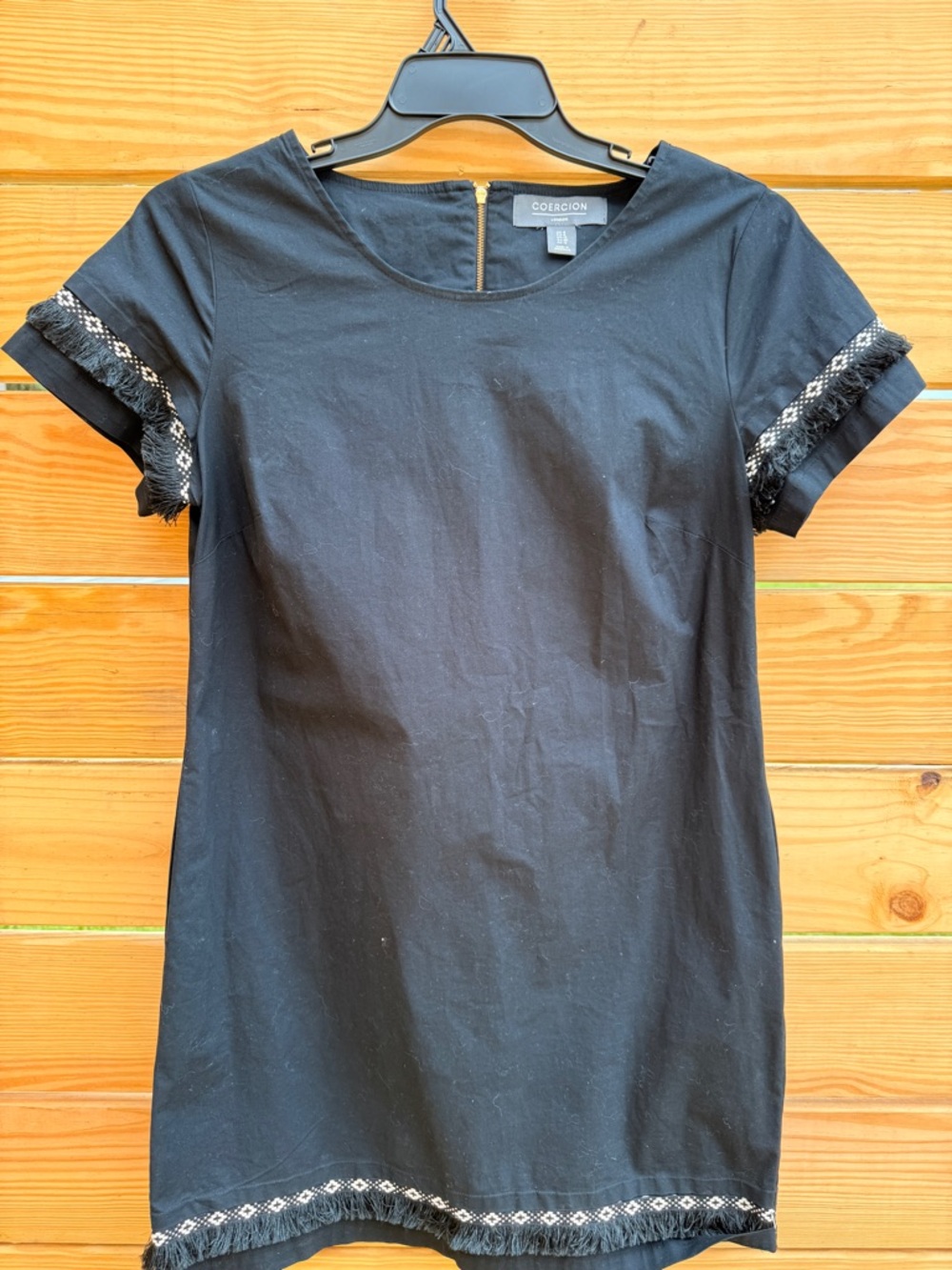 Coercion London Black Dress with Zip Detail